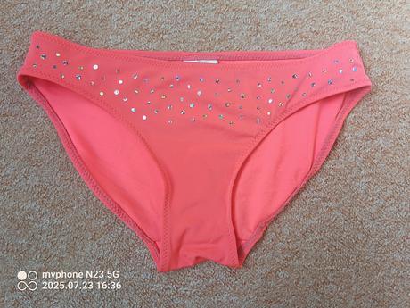 Plavky dívčí neón zn."h&m" vel."134-140", h&m,134