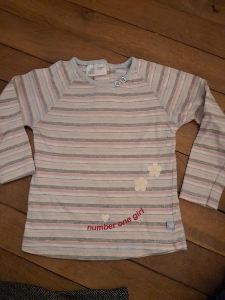 Pruhované tričko na holčičku kik, kik,80