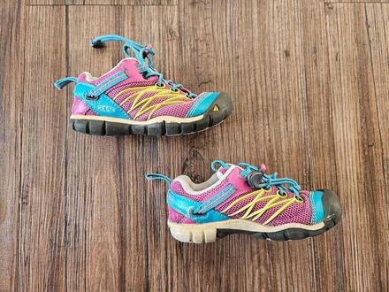 Modré růžové dětské outdoor boty tenisky keen, keen,25