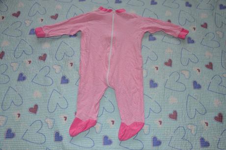 Proužkatý overal overálek na zip, 68