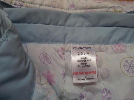 Šusťákové lyžařské kalhoty / oteplovačky, 2-3r., cherokee,98