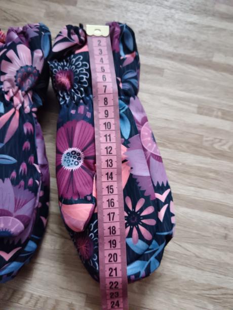 Nové zimní palcové rukavice unuo snow květiny vel., unuo,l