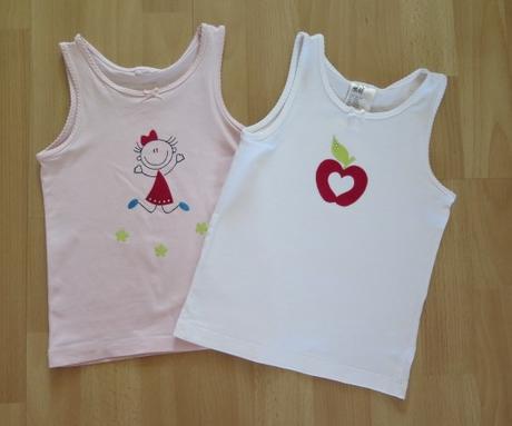 2x  ručně malovaná tílka h&m, h&m,98