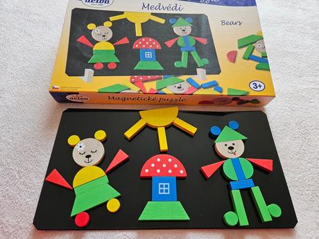Detoa magnetické puzzle medvědi,