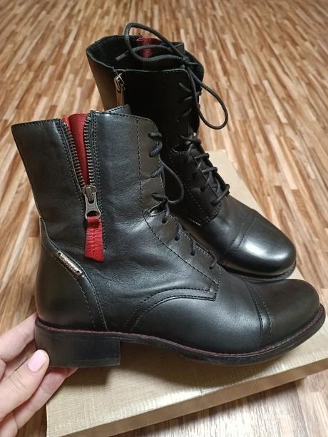 Kožené kotníkové boty kozačky, lasocki,38