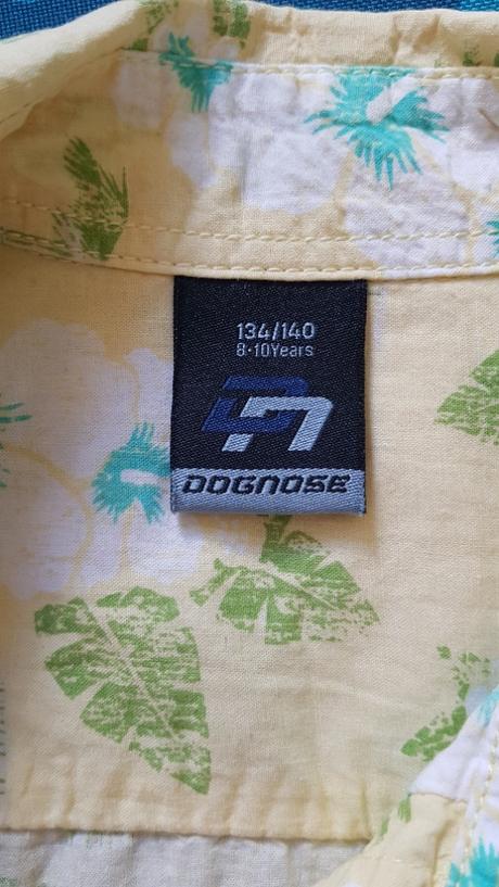 Žlutá "havajská" košile, vel. 134, 134