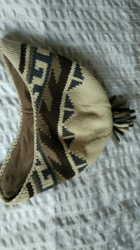 Hnědá zimní čepice, krytí přes uši,next 1-2 roky, next,86