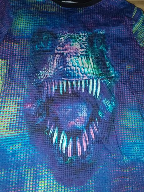 Fialové tričko s dinosaurem 116 next, next,116