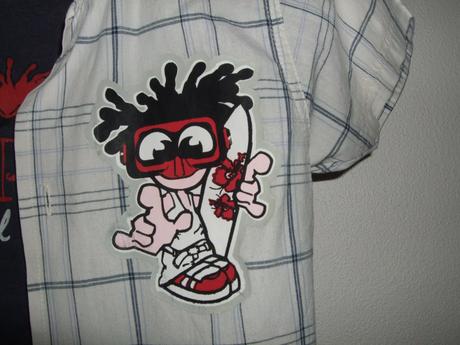 Štýlová košeľa + tričko devil fish, 104