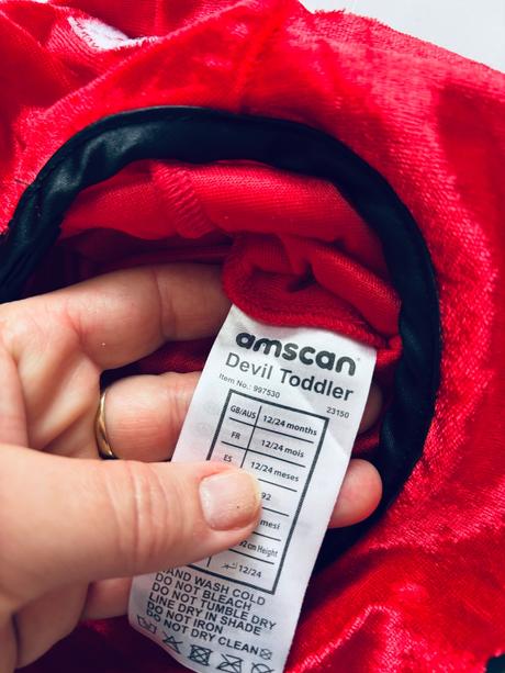 St6/ kostým čertík - v.12/24 měs., 