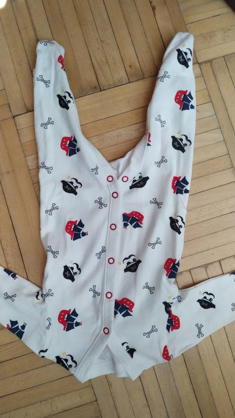 Spací overal vel. 62 cm (0-3 m) motiv pirátů, f&f,62
