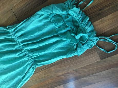 Mint maxišaty s volnáky, vel s/m, first angel, s