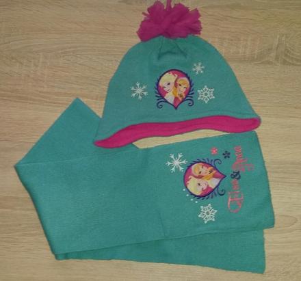 Sada čepice a šála frozen vel. 104-128, george