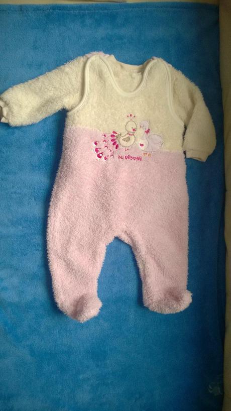 Set - chlupaté dupačky a mikina, 62