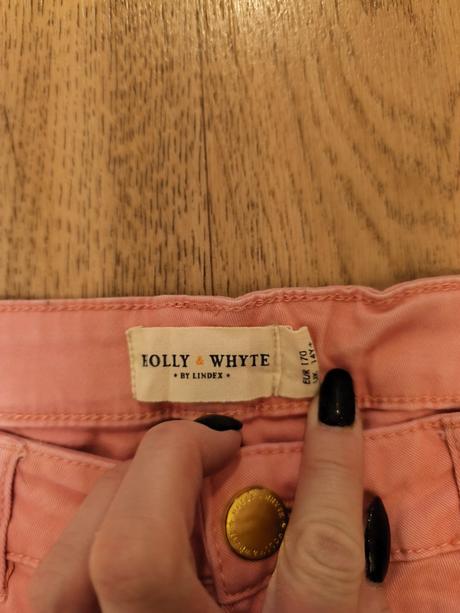 Světle růžové džíny slimky, lindex,170
