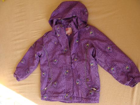 Jarní bunda podšitá fleecem, wolf,122