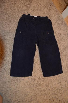 Manžestráky - nastavitelný pas, podšité bavlnou, name it,92