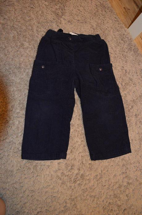 Manžestráky - nastavitelný pas, podšité bavlnou, name it,92