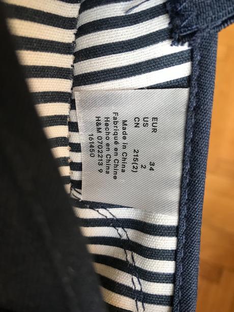 Espadrilky slip-on plátěnky, h&m,34