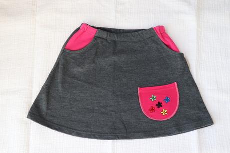 Tepláková sukýnka s kapsičkou, 110