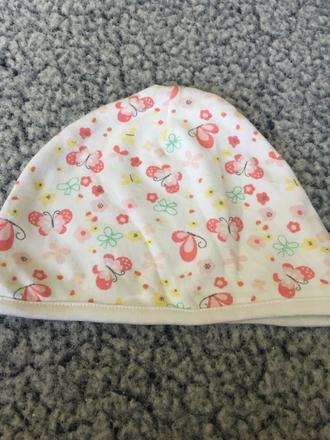 Motýlková bavl.čepička zn.nutmeg vel.74/80, nutmeg,74