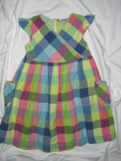 Nádherné kostkované duhově šaty, john lewis,110