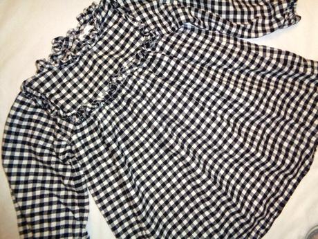 Krásné černobílé flanelové šaty, next,110