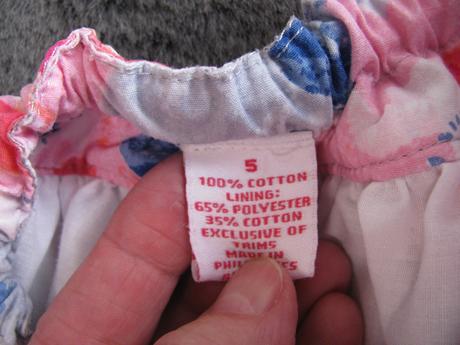 Plátěná volánková sukně s kytičkami, 110