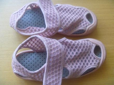Světle růžové barefoot látkové sandály vel. 25, 25