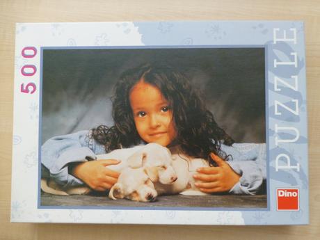 Puzzle dívka a pejsci,