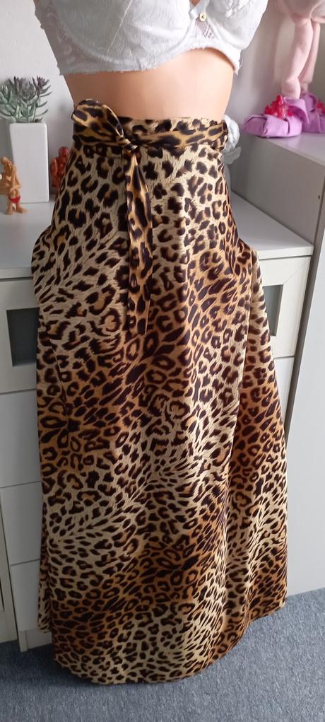 Maxi dlouhá sukně tygr,