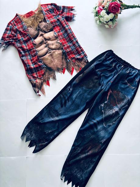 St4/ kostým vlkodlak- v.7/8 let,