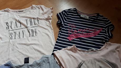 4x tričko s krátkým rukávem, h&m,140