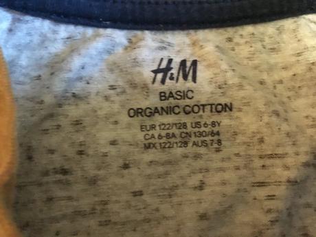 Dvě trika h&m - fotbal, h&m,122
