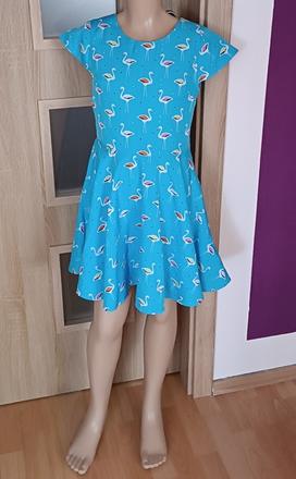 Šaty s plameňáky vel. 134, marks & spencer,134