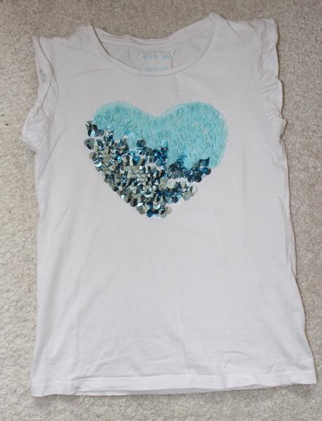 Op758. tričko s aplikací srdíčka 6-7 let, matalan,122