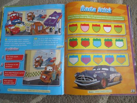3 knížky cars,