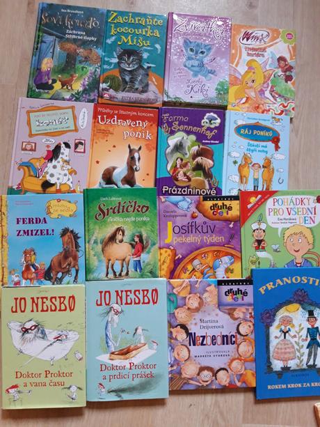 12x mix knížek pro děti i jednotlivě, 