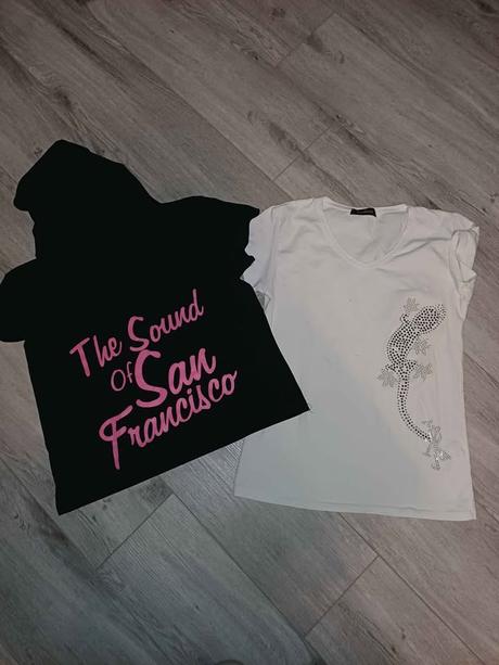 2x dámské tričko vel xl, xl