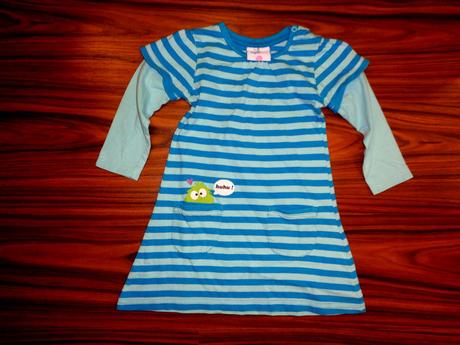 Krásné tyrkysové pruhované šaty, topomini,92