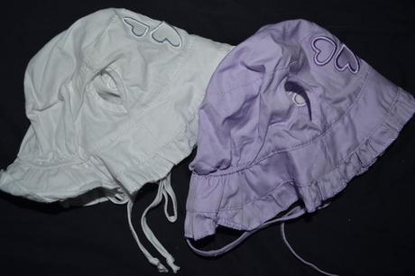 Letní kloboučky pro nejmenší,bavlna,0-6měs., 56 / 62 / 68