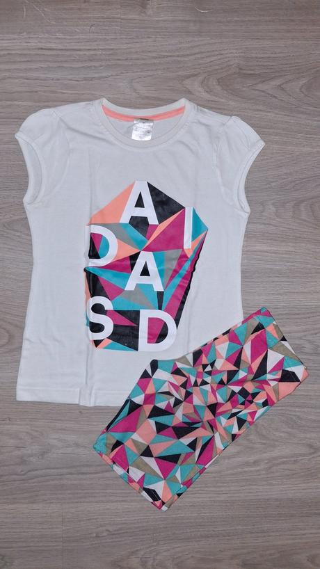 Sportovní souprava adidas-tričko+legíny, adidas,134