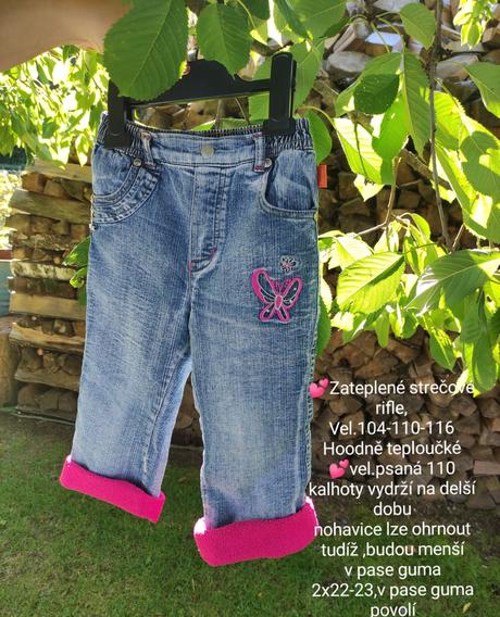 Zateplené kalhoty, 116