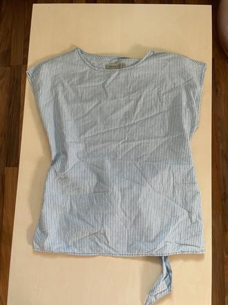 Pruhovaný top s vázačkou, vel s, vero moda, s