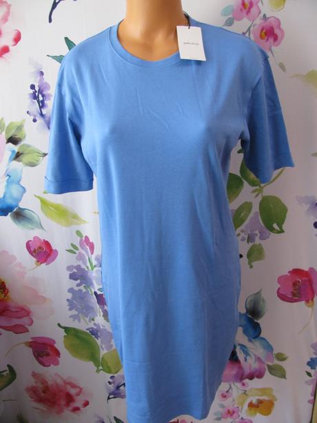 Bavlněné modré mini šaty, 38