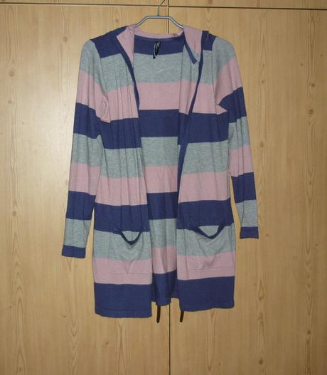 Pruhovaný kardigan takko fashion, takko,s