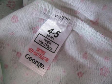 Mátová bavlněná podvlékací košilka s kvítky, george,110