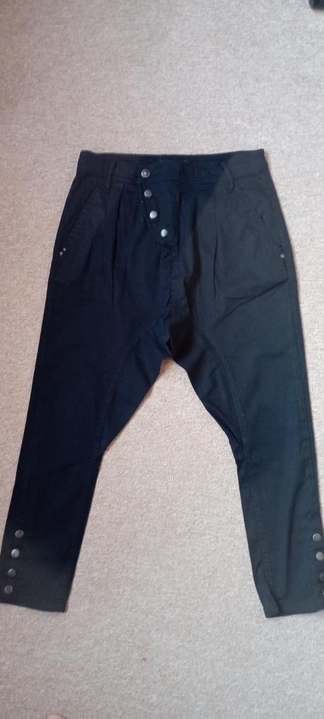 Černé baggy/nasrávačky zn."terranova" vel."xs", terranova,xs