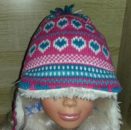 Pletená čepice s kožešinkou vel. 74-80, john lewis,80