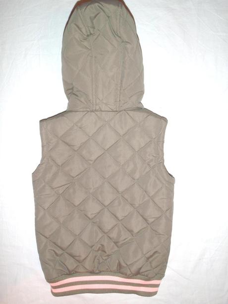 Luxusní zimní khaki prošívaná vesta, george,122